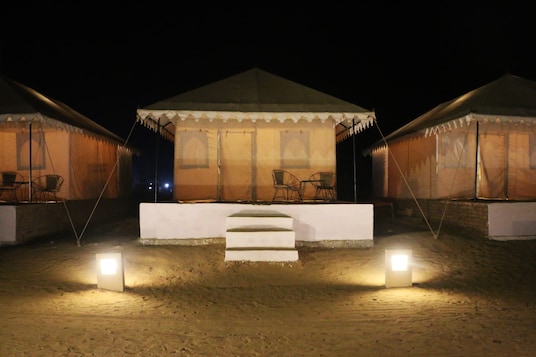 Desert camp under the stars
